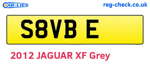 S8VBE are the vehicle registration plates.