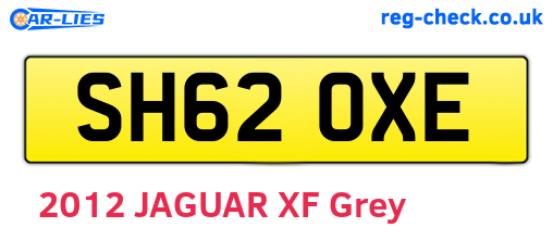 SH62OXE are the vehicle registration plates.
