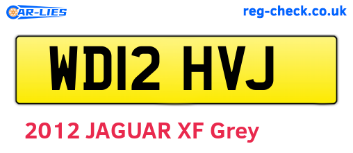 WD12HVJ are the vehicle registration plates.