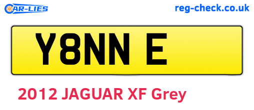 Y8NNE are the vehicle registration plates.