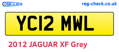 YC12MWL are the vehicle registration plates.