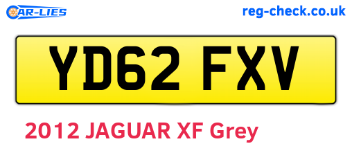 YD62FXV are the vehicle registration plates.