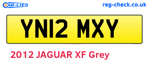 YN12MXY are the vehicle registration plates.