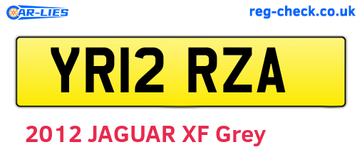 YR12RZA are the vehicle registration plates.