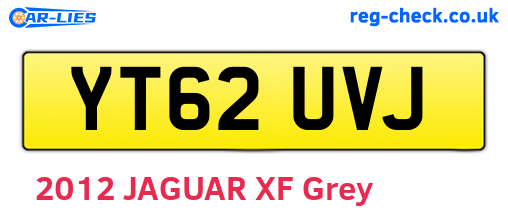 YT62UVJ are the vehicle registration plates.
