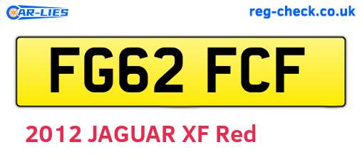 FG62FCF are the vehicle registration plates.
