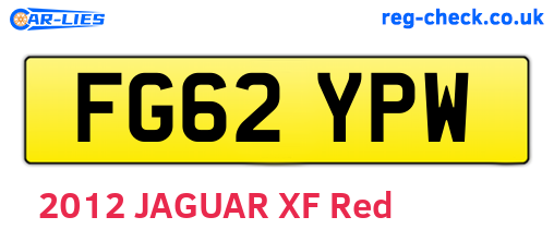 FG62YPW are the vehicle registration plates.