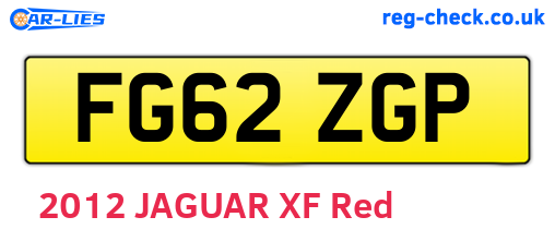 FG62ZGP are the vehicle registration plates.