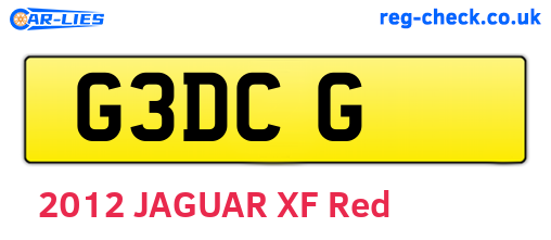 G3DCG are the vehicle registration plates.