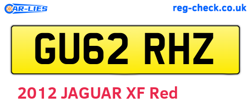 GU62RHZ are the vehicle registration plates.