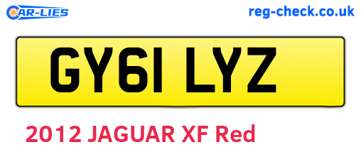 GY61LYZ are the vehicle registration plates.
