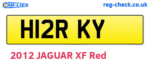 H12RKY are the vehicle registration plates.