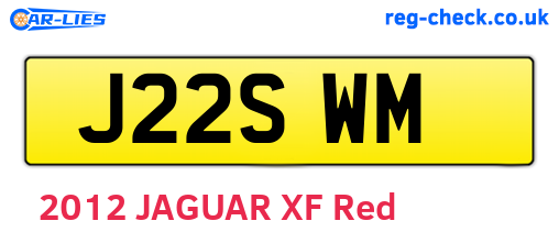J22SWM are the vehicle registration plates.