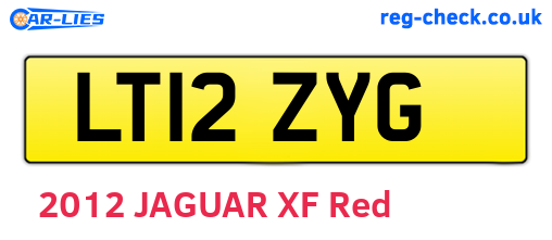 LT12ZYG are the vehicle registration plates.
