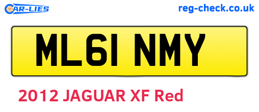 ML61NMY are the vehicle registration plates.