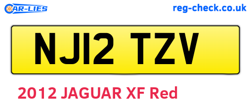 NJ12TZV are the vehicle registration plates.