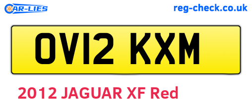 OV12KXM are the vehicle registration plates.