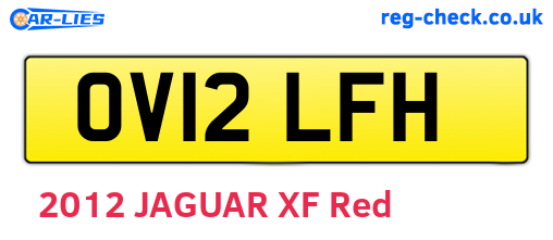 OV12LFH are the vehicle registration plates.