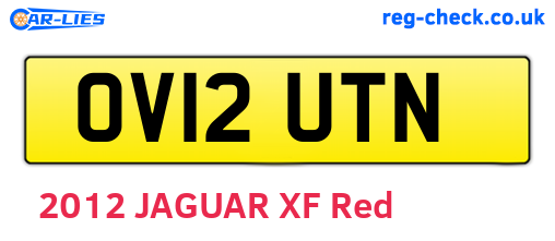 OV12UTN are the vehicle registration plates.