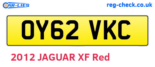 OY62VKC are the vehicle registration plates.