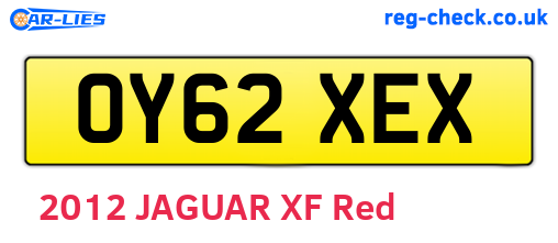 OY62XEX are the vehicle registration plates.
