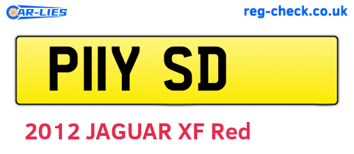 P11YSD are the vehicle registration plates.