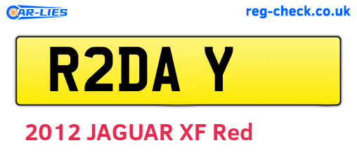 R2DAY are the vehicle registration plates.
