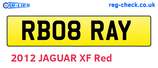 RB08RAY are the vehicle registration plates.