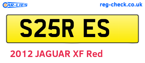 S25RES are the vehicle registration plates.