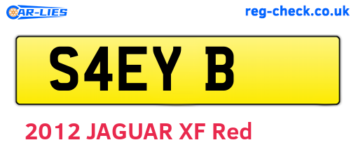 S4EYB are the vehicle registration plates.