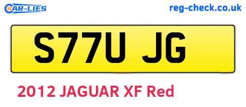 S77UJG are the vehicle registration plates.