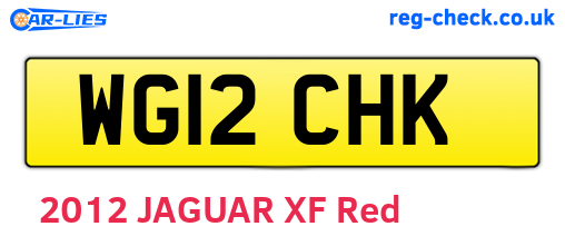 WG12CHK are the vehicle registration plates.