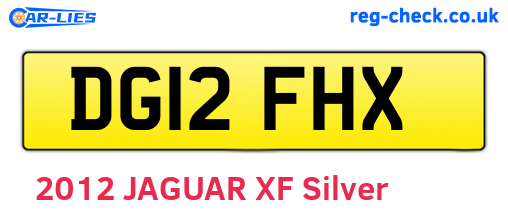 DG12FHX are the vehicle registration plates.