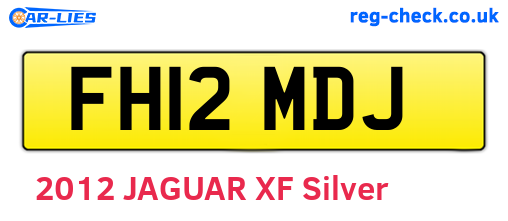 FH12MDJ are the vehicle registration plates.