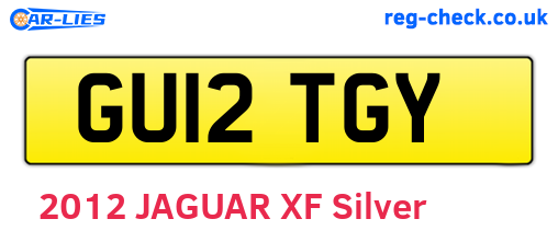 GU12TGY are the vehicle registration plates.