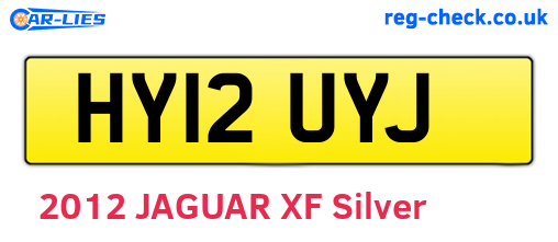 HY12UYJ are the vehicle registration plates.