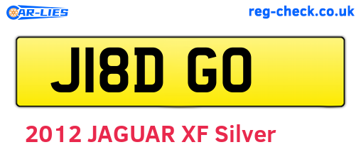 J18DGO are the vehicle registration plates.