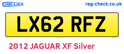 LX62RFZ are the vehicle registration plates.