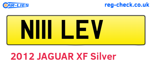 N111LEV are the vehicle registration plates.