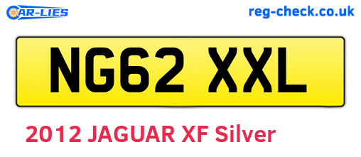 NG62XXL are the vehicle registration plates.