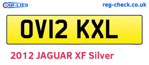 OV12KXL are the vehicle registration plates.