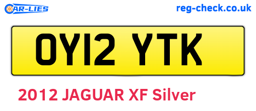 OY12YTK are the vehicle registration plates.