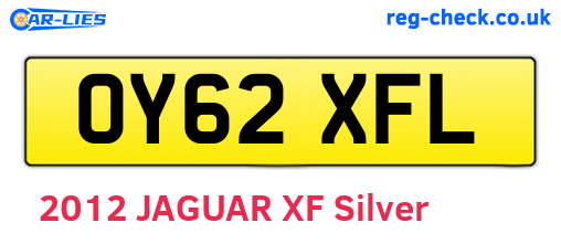 OY62XFL are the vehicle registration plates.