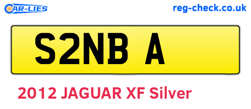 S2NBA are the vehicle registration plates.