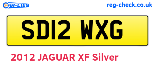 SD12WXG are the vehicle registration plates.