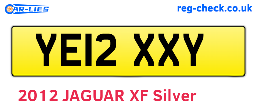 YE12XXY are the vehicle registration plates.
