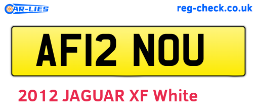 AF12NOU are the vehicle registration plates.