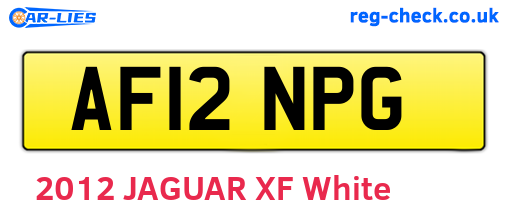 AF12NPG are the vehicle registration plates.