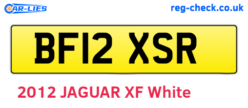 BF12XSR are the vehicle registration plates.