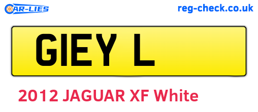 G1EYL are the vehicle registration plates.